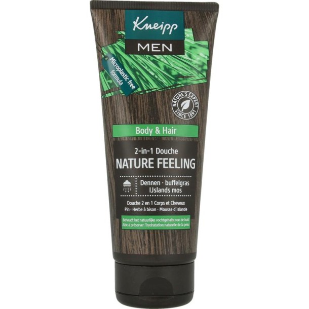 Kneipp Men body & hair 2-in-1 douche nature feeling (200 Milliliter)
