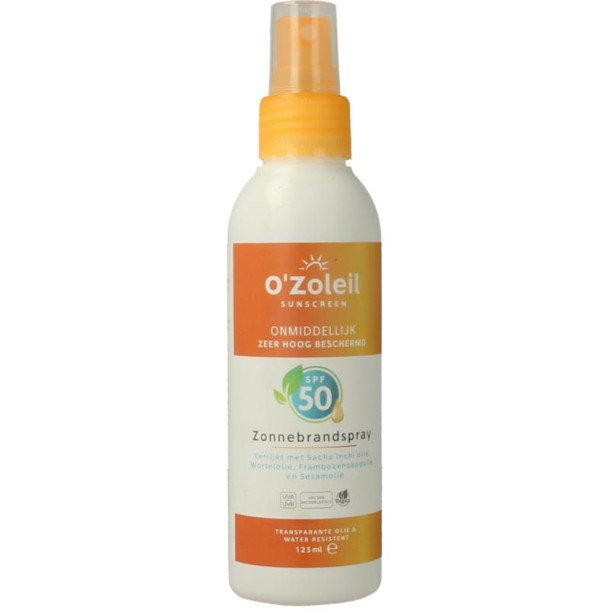 O'Zoleil Zonnebrandspray SPF50 (125 Milliliter)