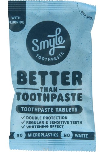 Smyle Tandpasta tabletten met fluoride navul (65 Stuks)