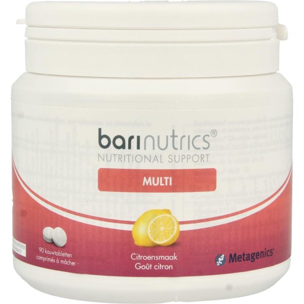 Barinutrics Multi citroen (90 Kauwtabletten)