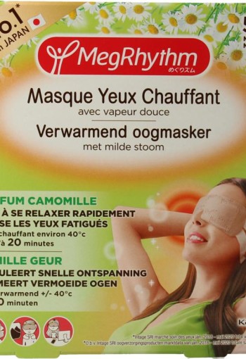 Megrhythm Warm oogmasker kamille (5 Stuks)