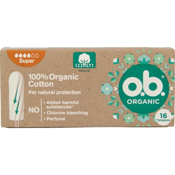 OB Tampons organic super (16 Stuks)