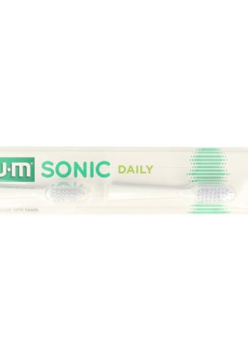 GUM Sonic opzetborstel wit (2 Stuks)