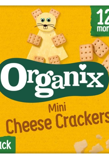 Organix Goodies Kaas crackers mini 12+ bio (80 Gram)