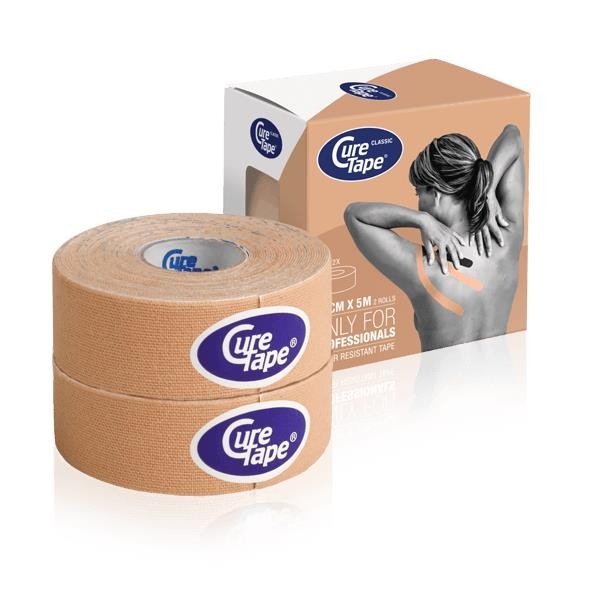 Curetape Tape 2,5cm x 5mtr beige (2 Stuks)