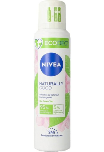Nivea Naturally good bio green tea ecodeo (125 Milliliter)