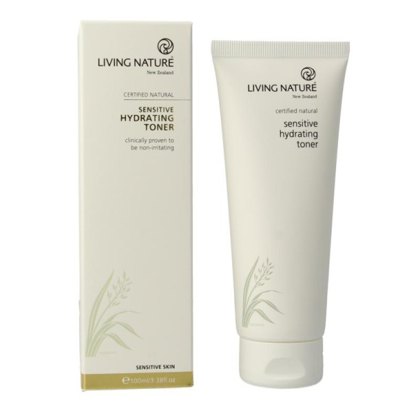 Living Nature Hydraterende tonic gel gevoelige huid (100 Milliliter)