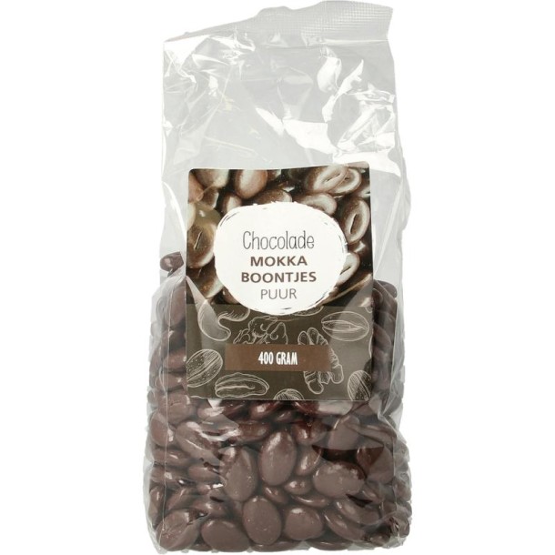 Mijnnatuurwinkel Chocolade mokka boontjes puur (400 Gram)