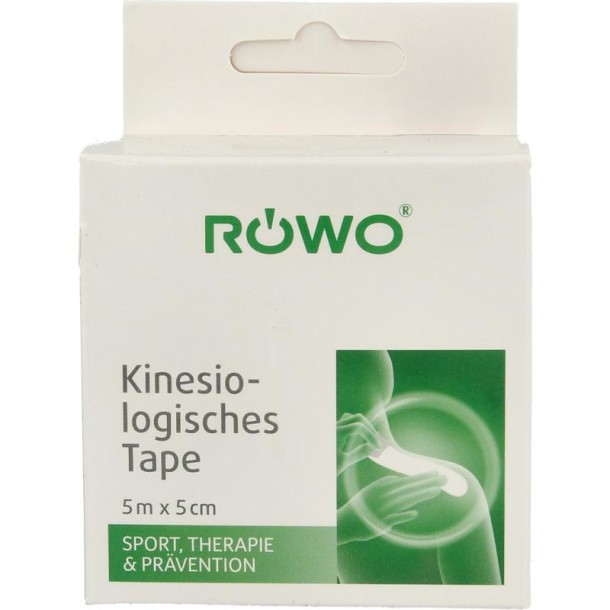 Rowo Kinesiotape zwart 5cmx5m (1 Stuks)