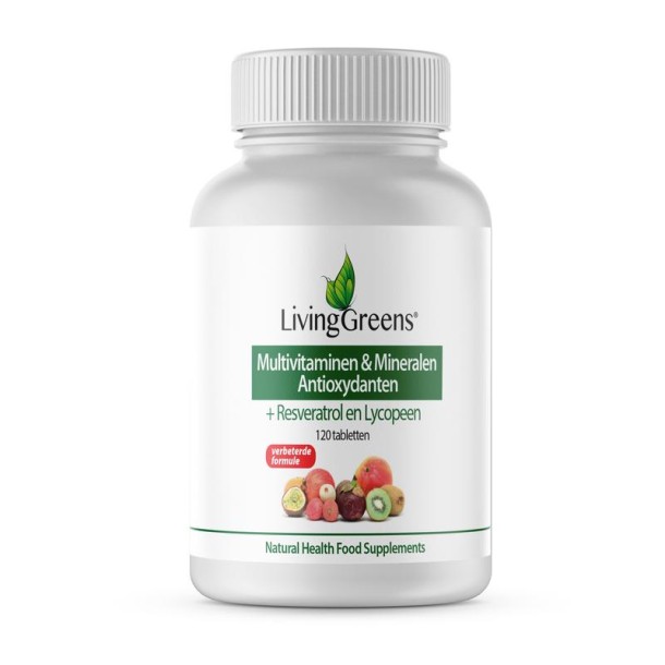 Livinggreens Multi vitaminen & mineralen antioxidant (120 Tabletten)