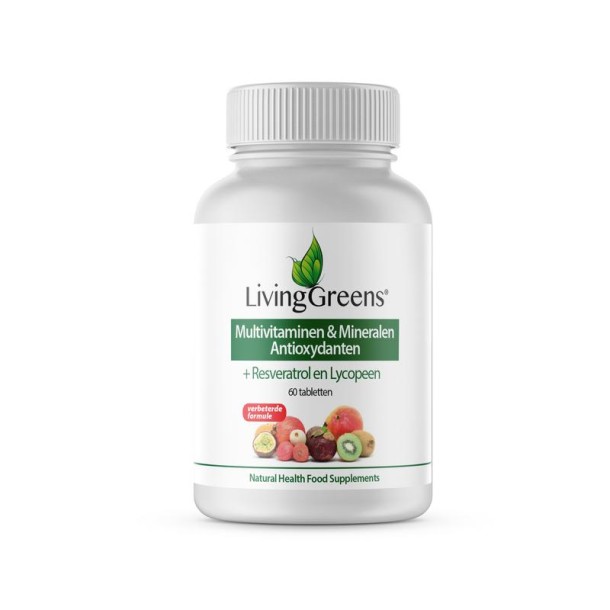 Livinggreens Multi vitaminen & mineralen antioxidant (60 Tabletten)