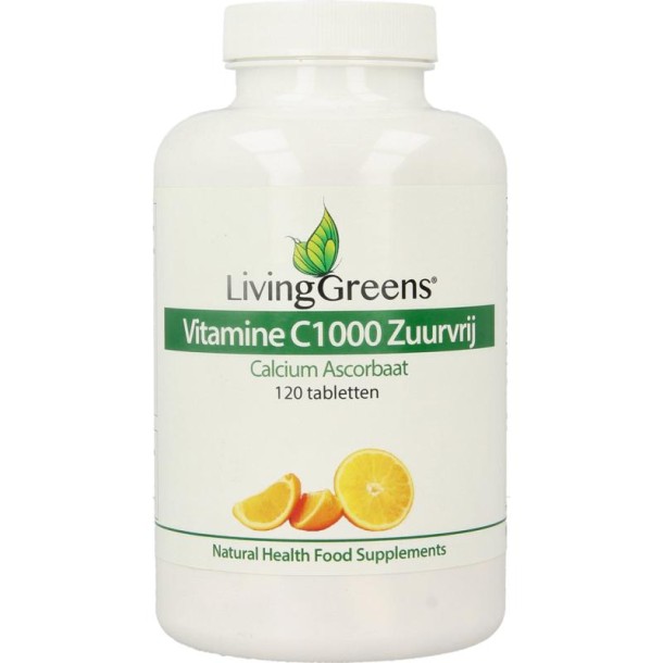 Livinggreens Vitamine C 1000 calcium ascorbaat (120 Tabletten)