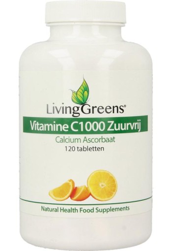 Livinggreens Vitamine C 1000 calcium ascorbaat (120 Tabletten)
