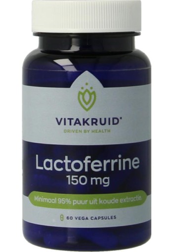 Vitakruid Lactoferrine 150 mg minimaal 95% puur + C (60 Vegetarische capsules)