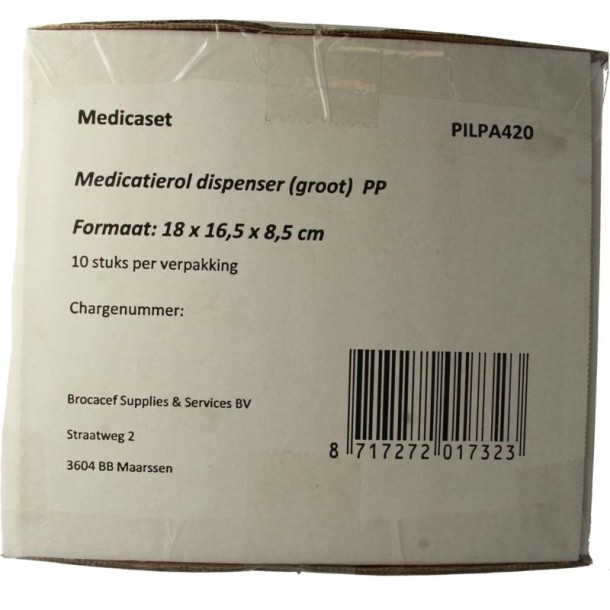 Medica Medicatieroldispenser groot PP (10 Stuks)