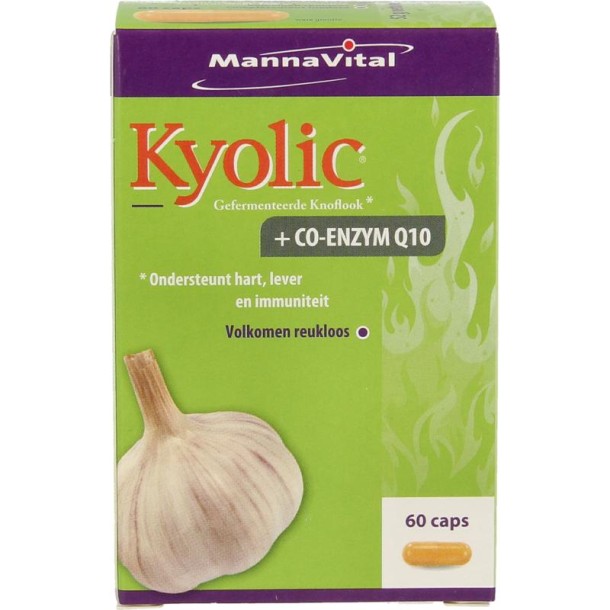 Mannavital Kyolic + co-enzym Q10 (60 Vegetarische capsules)