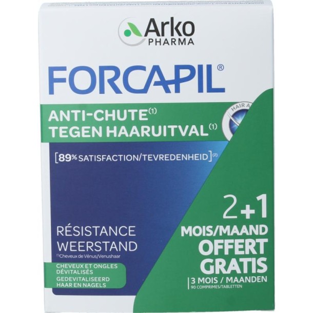 Forcapil Tegen haaruitval prom (90 Tabletten)