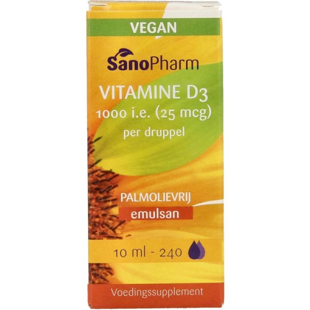 Sanopharm Emulsan vitamine D3 vegan (10 Milliliter)