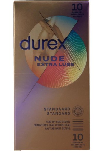 Durex Nude extra lube condooms 10 Stuks