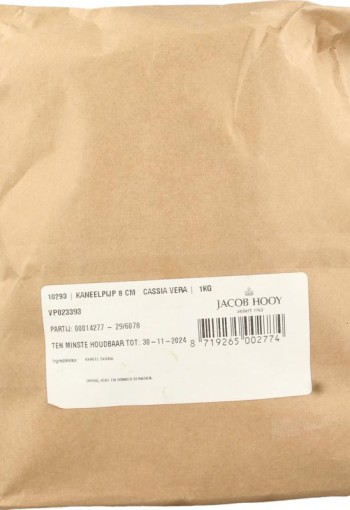 Jacob Hooy Kaneel pijpjes 8cm (1 Kilogram)