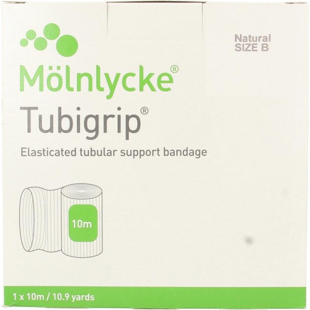 Tubigrip Elastisch buisverband B 10m x 6.25cm wit (1 Stuks)