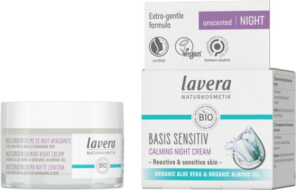 Lavera Basis sensitiv calming night cream EN-IT (50 Milliliter)