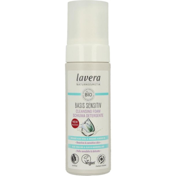 Lavera Basis sensitiv cleansing foam EN-IT (150 Milliliter)