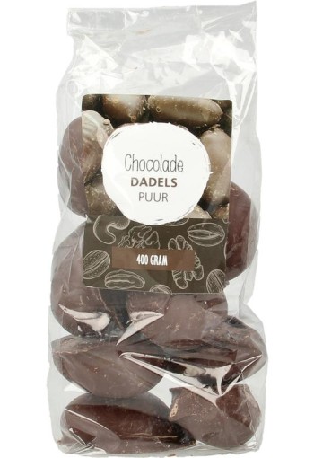 Mijnnatuurwinkel Chocolade dadels puur (400 Gram)