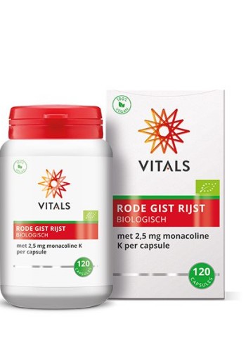 Vitals Rode gist rijst bio (120 Capsules)