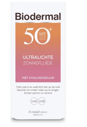 Biodermal Matterende zonnefluid SPF50+ (40 ml)