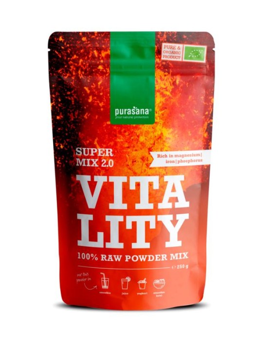 Purasana Vitality mix 2.0 vegan bio (250 Gram)