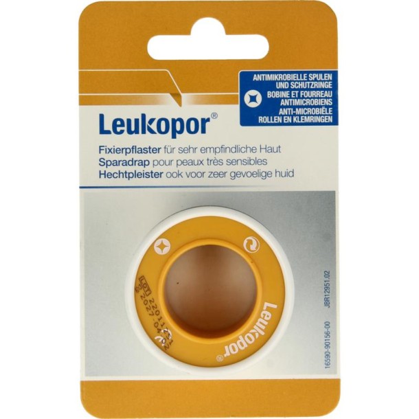 Leukopor Hechtpleister eurolock 5m x 2.50cm (1 Stuks)
