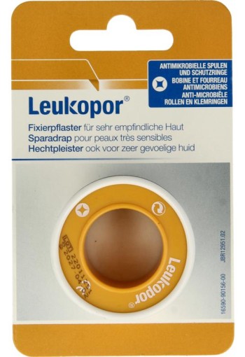 Leukopor Hechtpleister eurolock 5m x 2.50cm (1 Stuks)