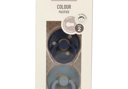 Bibs Fopspeen maat 2 deep space/petrol 2 pack (2 Stuks)