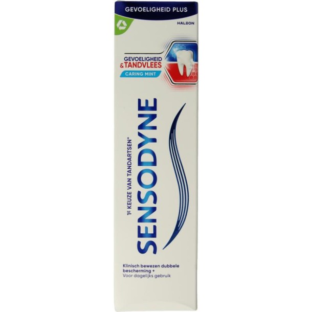 Sensodyne Tandpasta gevoeligheid & tandvlees caring mint (75 Milliliter)