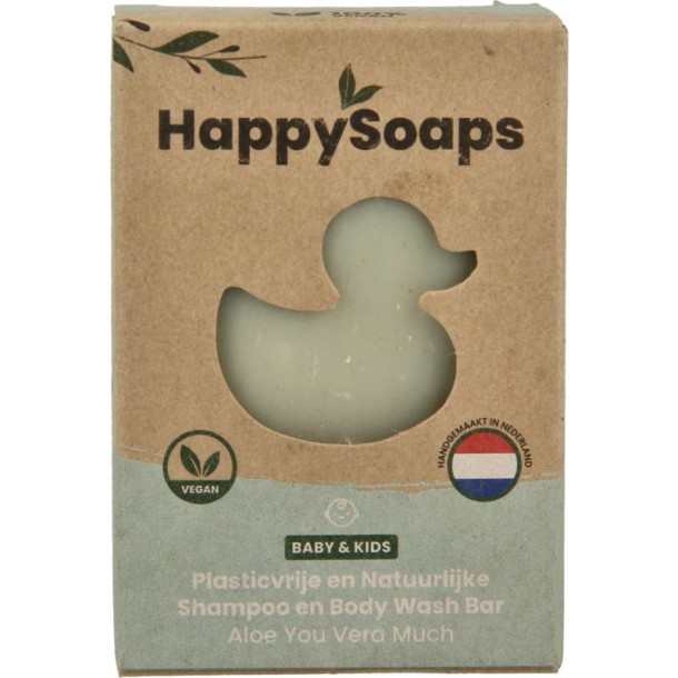 Happysoaps Baby shampoo & body wash aloe you very much (80 Gram)