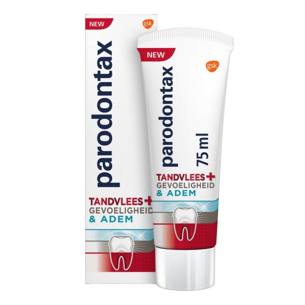 Parodontax Tandpasta tandvlees + gevoeligheid & adem (75 Milliliter)