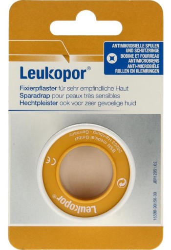 Leukopor Hechtpleister Eurolock 5m x 1.25cm (1 Stuks)