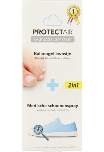 Protectair Kalknagel startset kalknagelkwastje en schoenspray (1 Set)