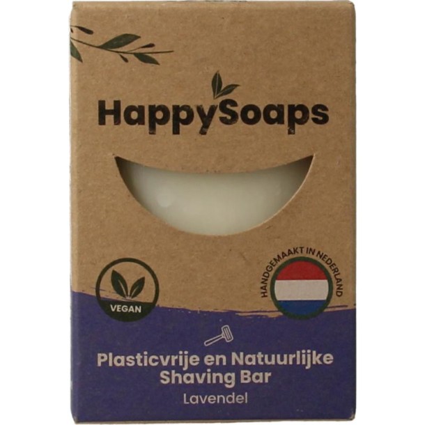 Happysoaps Shaving bar lavendel (80 Gram)