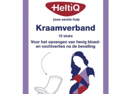 HeltiQ Kraamverband Huidvriendelijk & Sterk Absorberend 15 stuks