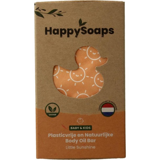 Happysoaps Baby & kids body oil bar little sunshine (60 Gram)