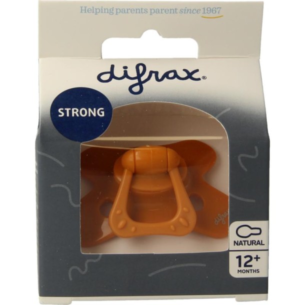 Difrax Fopspeen natural 12+ maanden assorti (1 Stuks)