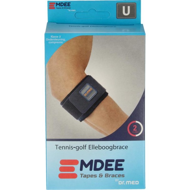 Emdee Tennis/golf arm supportband blauw (1 Stuks)