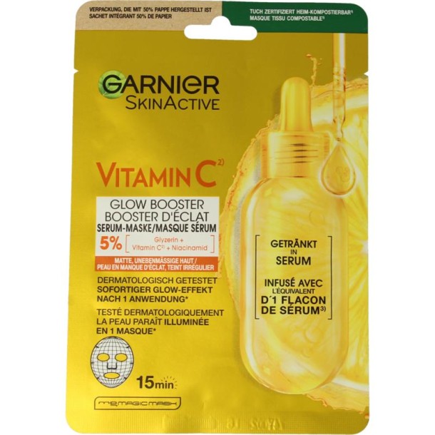 Garnier SkinActive vitamine C sheet mask (28 Gram)