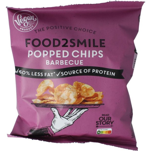 Food2Smile Popped chips barbeque (25 Gram)