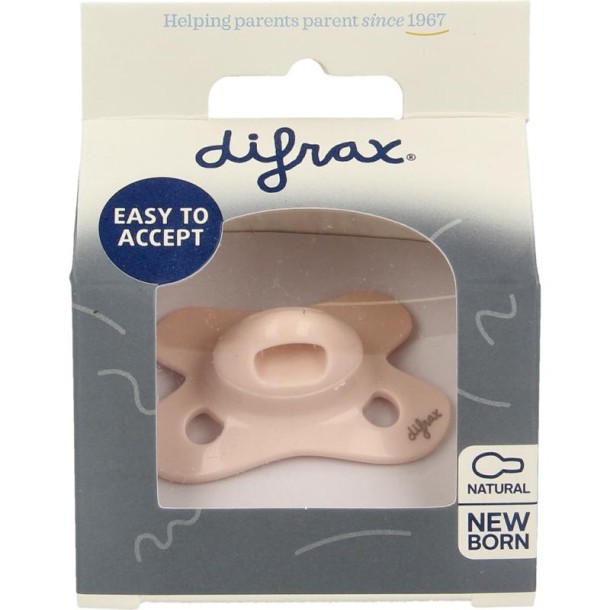 Difrax Fopspeen natural newborn uni (1 Stuks)