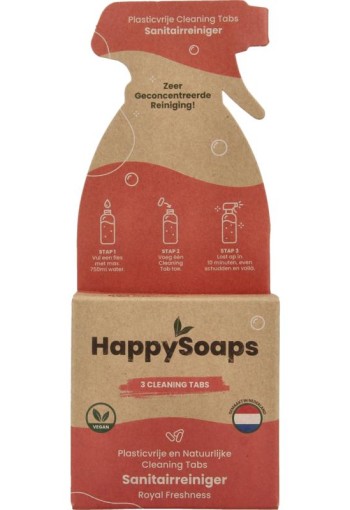 Happysoaps Cleaning tabs sanitairreiniger royal freshness (3 Stuks)