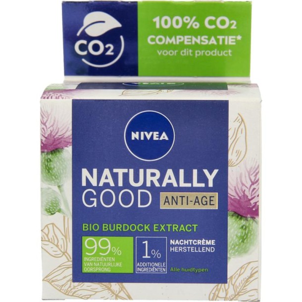 Nivea Naturally good nachtcreme anti-age (50 Milliliter)