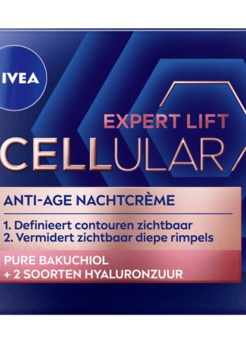 NIVEA CELLular 65+ Anti-Age Hyaluron Filler +Elasticity Nachtcrème 50 ml